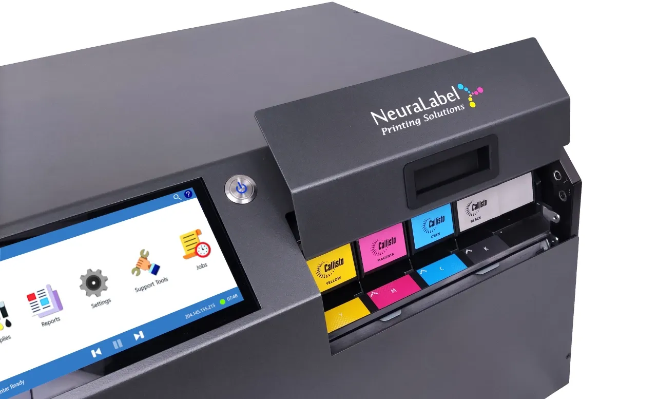 Vier afzonderlijke CMYK-pigmentcartridges