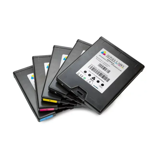 Afzonderlijke CMYK-cartridges houden de inktkost laag